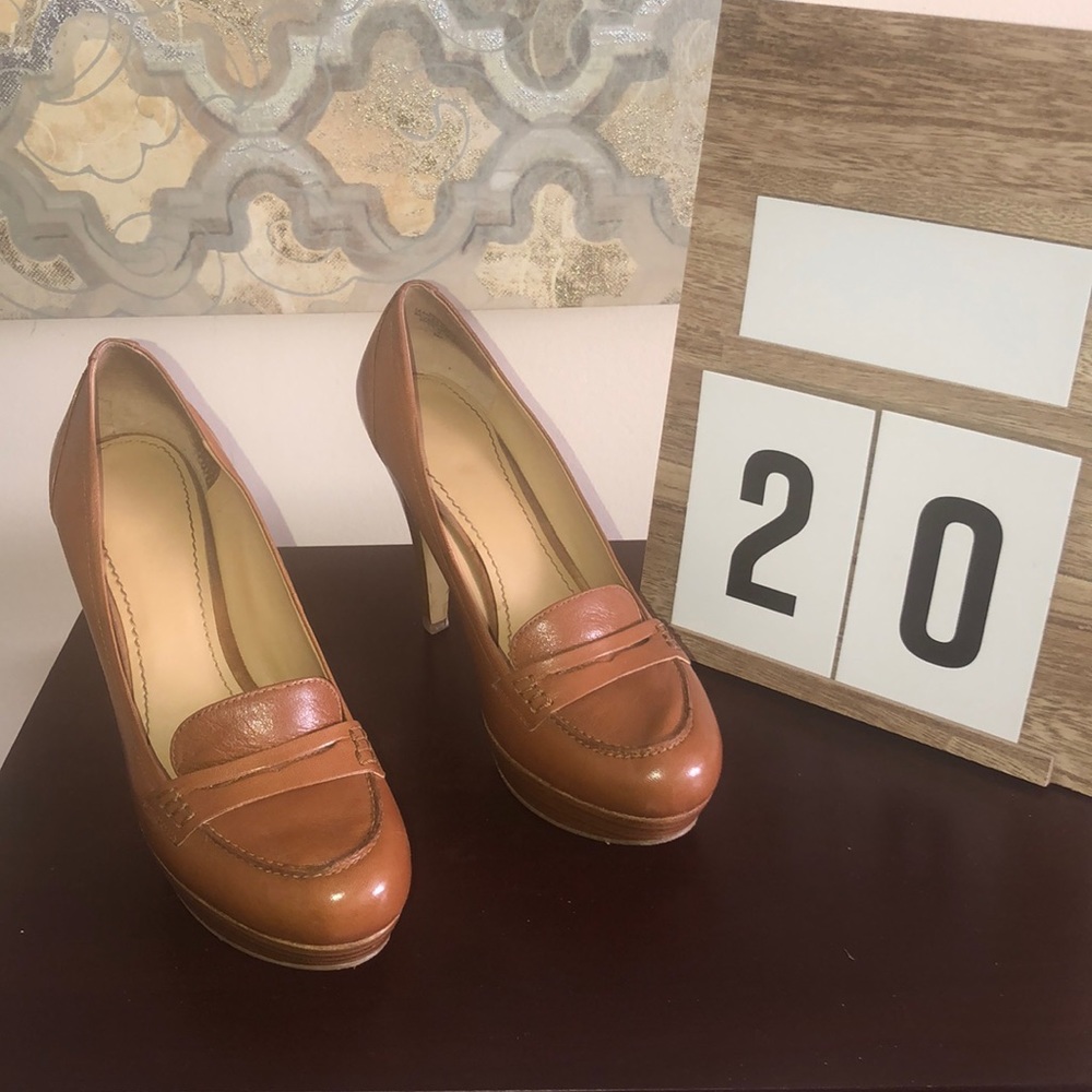 Nine West Penny Loafer Platforms